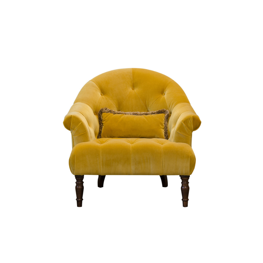A&J Imogen Chair Velvet - Plush Turmeric image 0